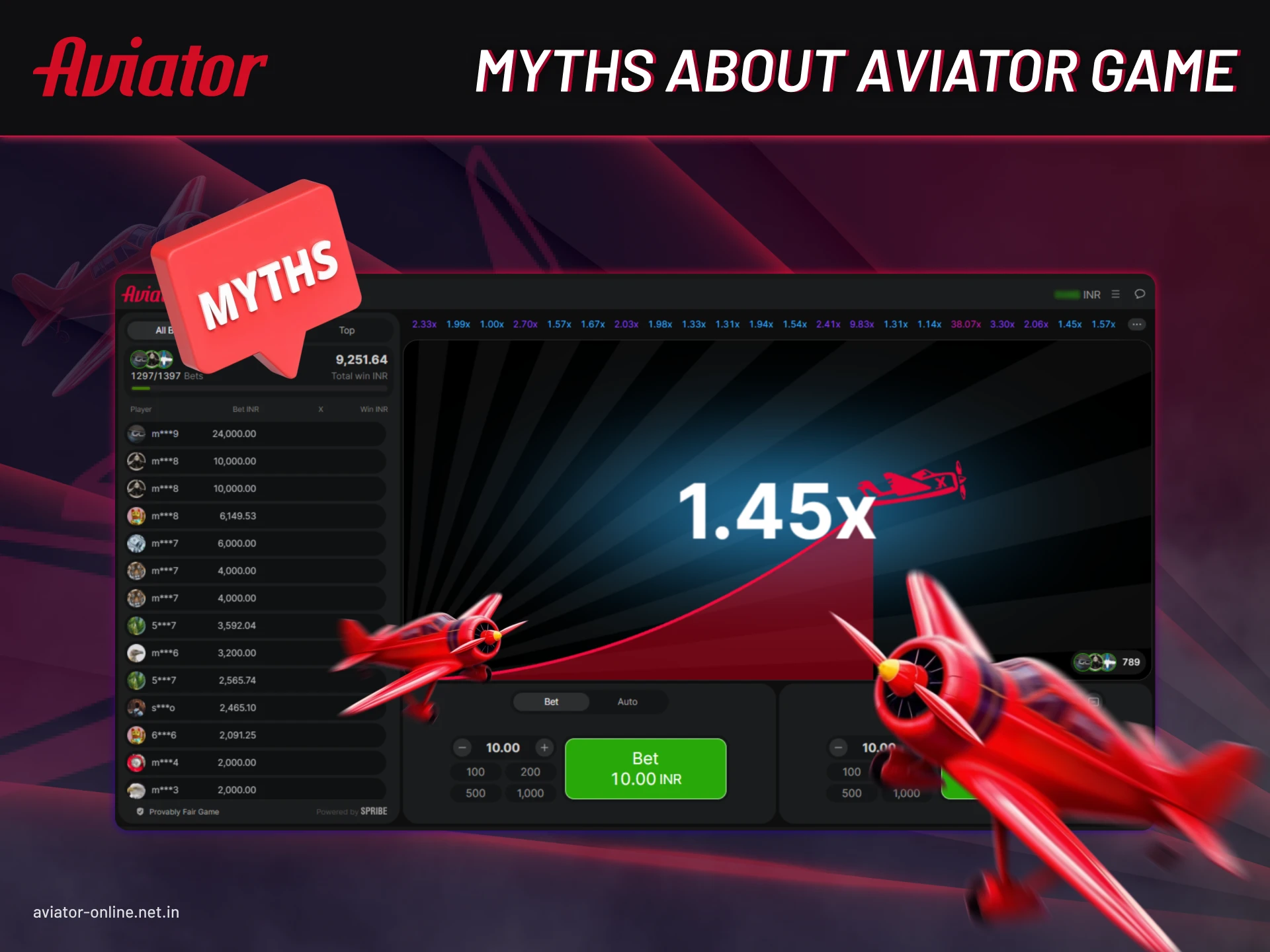 Learn about the false facts about the Aviator game that many people believe in.