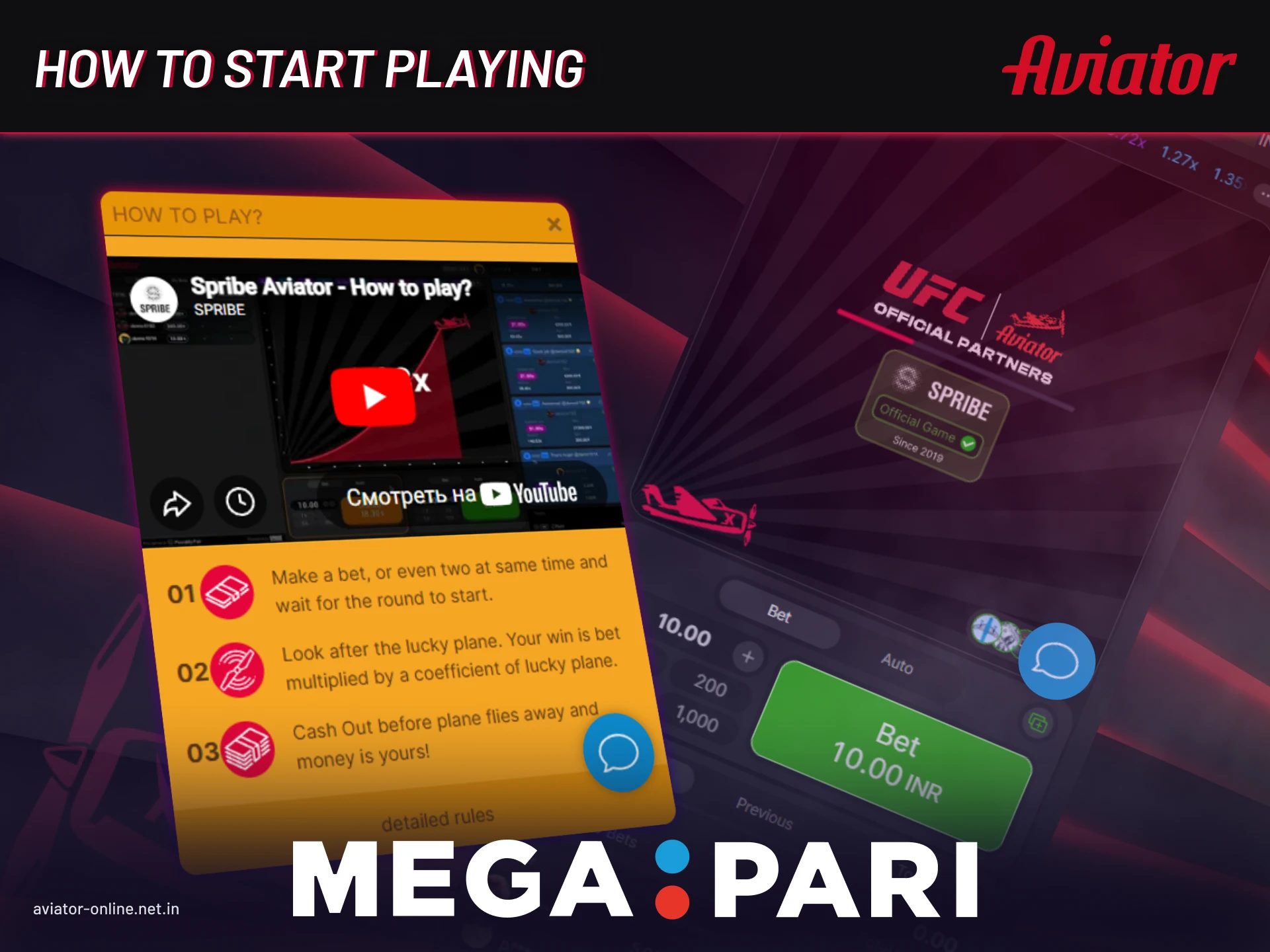 How to access and play Megapari Aviator game on mobile devices in India.