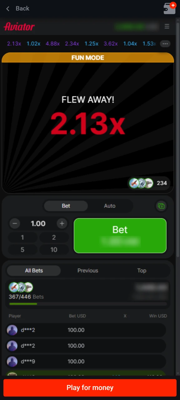 Pin Up Aviator app demo mode for risk-free practice on Android and iOS.