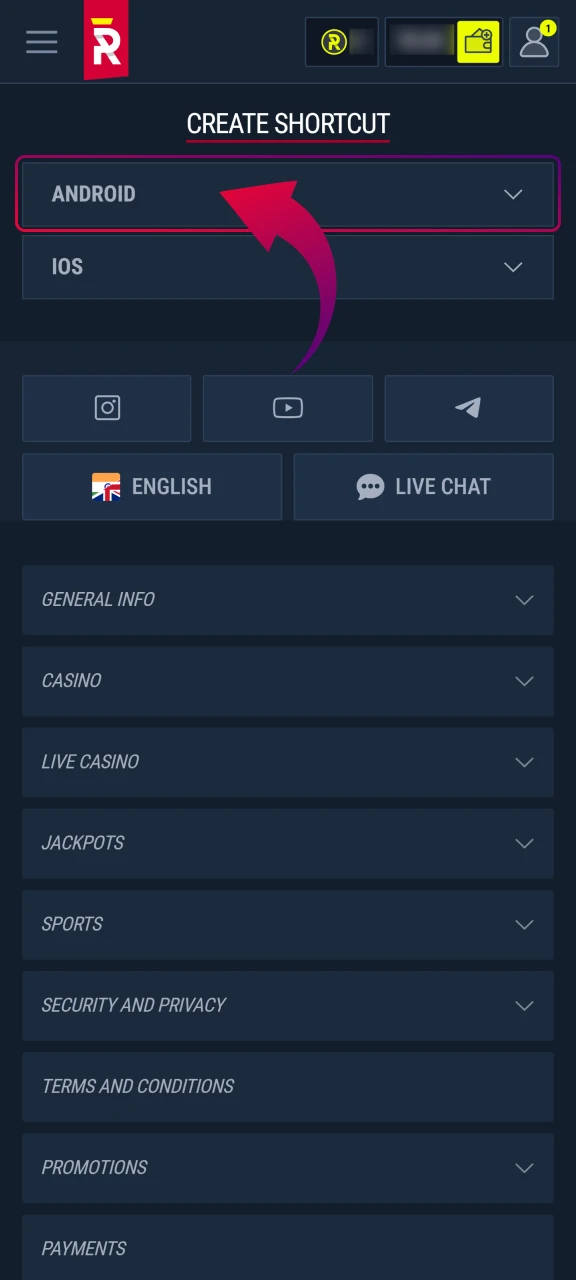 Downloading Rabona Aviator APK via direct link or QR code on mobile.